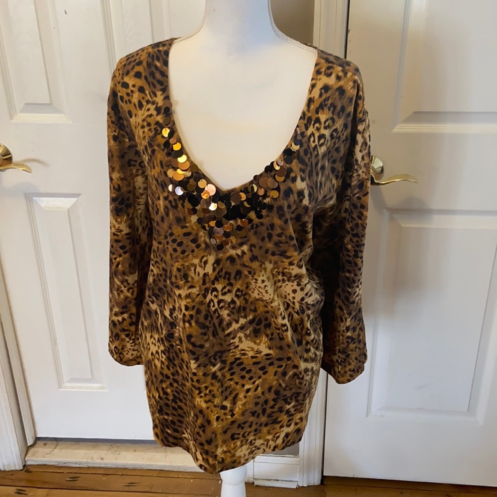 Ruby Rd Animal Print Tunic